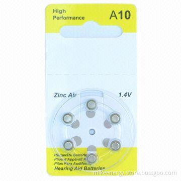 Zinc Air Hearing AID Batteries with 1.4V Voltage and 90mAh Capacity